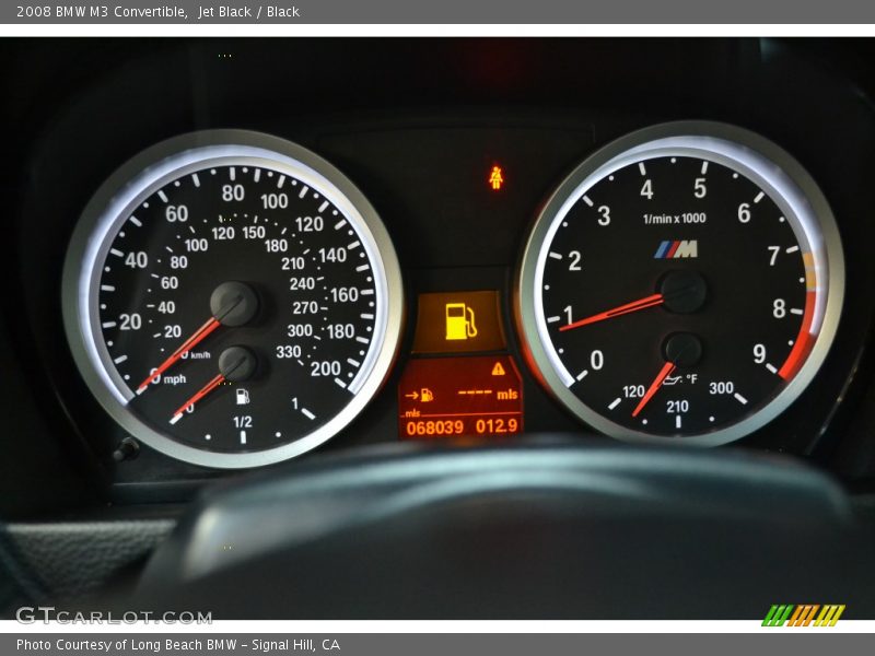 Jet Black / Black 2008 BMW M3 Convertible