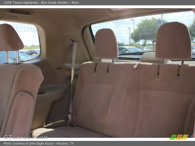 Blue Streak Metallic / Black 2008 Toyota Highlander