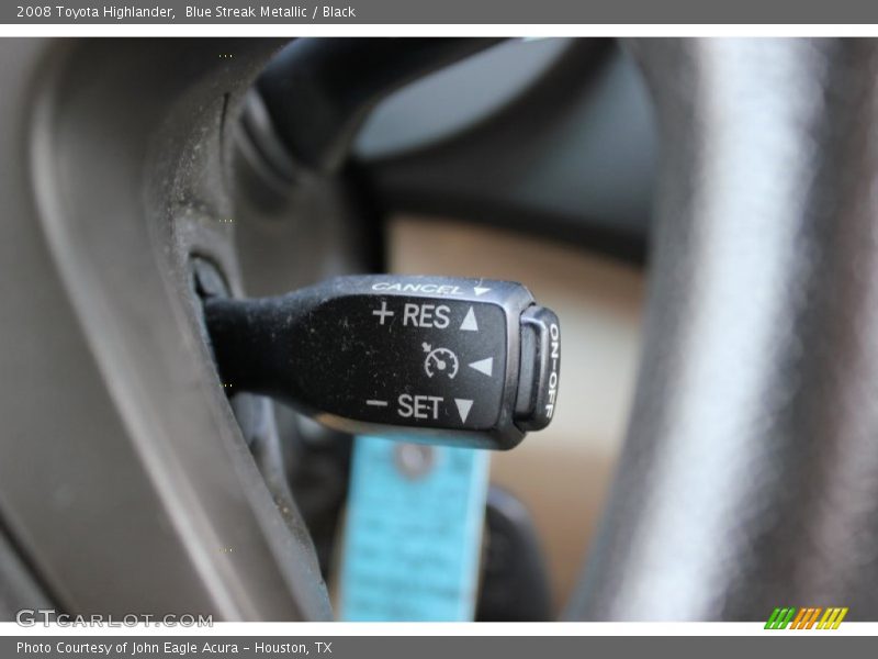 Blue Streak Metallic / Black 2008 Toyota Highlander