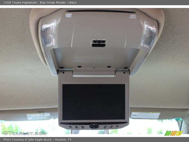 Blue Streak Metallic / Black 2008 Toyota Highlander