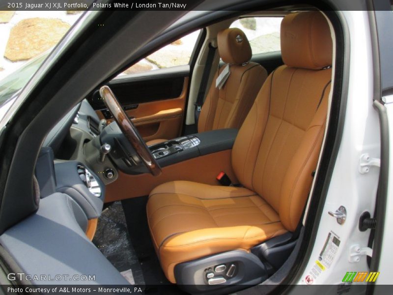  2015 XJ XJL Portfolio London Tan/Navy Interior