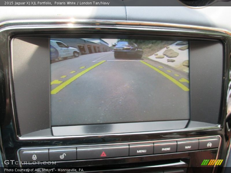 Polaris White / London Tan/Navy 2015 Jaguar XJ XJL Portfolio
