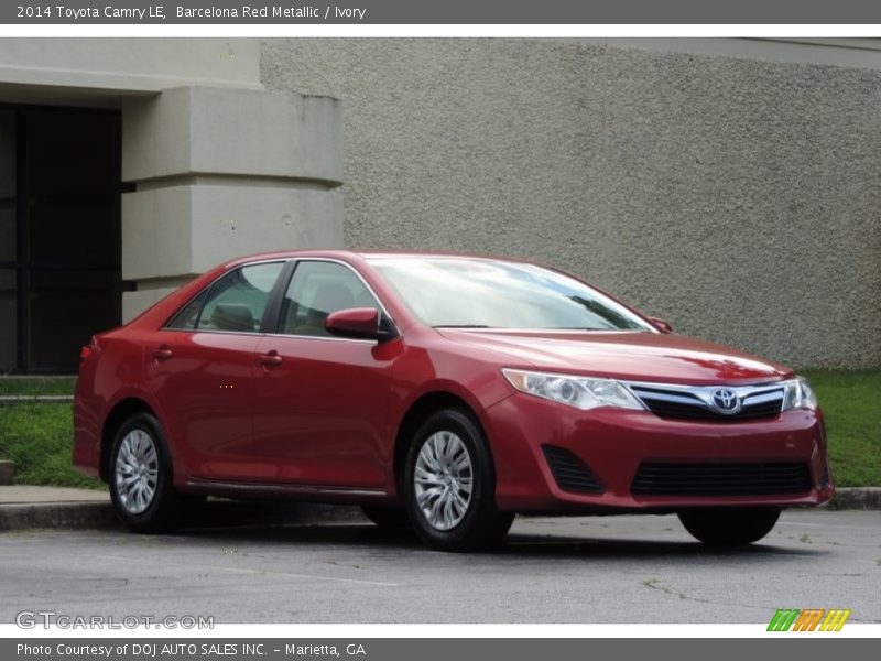 Barcelona Red Metallic / Ivory 2014 Toyota Camry LE