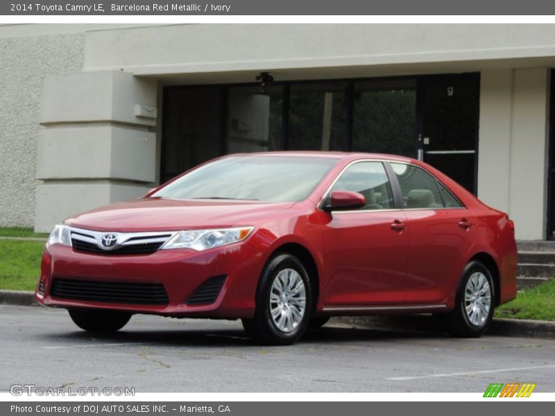 Barcelona Red Metallic / Ivory 2014 Toyota Camry LE