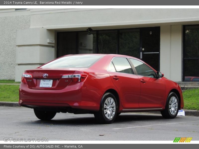 Barcelona Red Metallic / Ivory 2014 Toyota Camry LE
