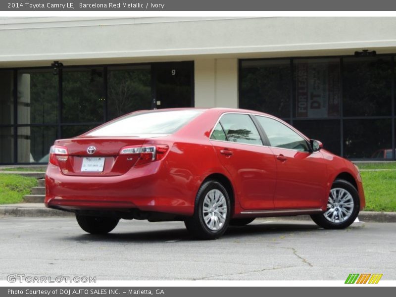 Barcelona Red Metallic / Ivory 2014 Toyota Camry LE