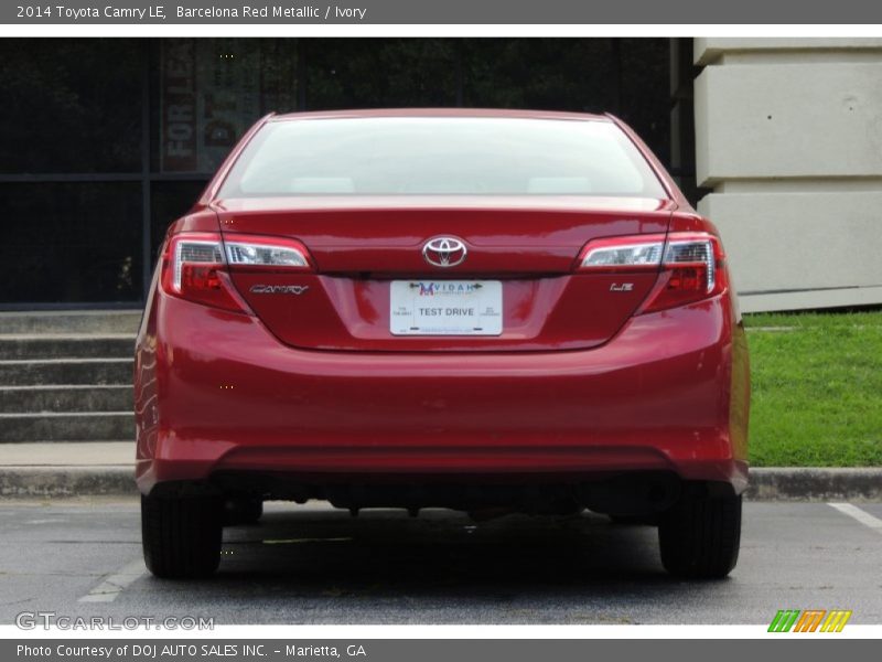 Barcelona Red Metallic / Ivory 2014 Toyota Camry LE