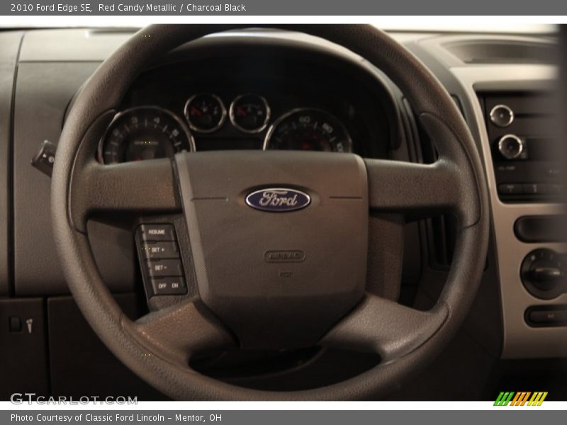 Red Candy Metallic / Charcoal Black 2010 Ford Edge SE