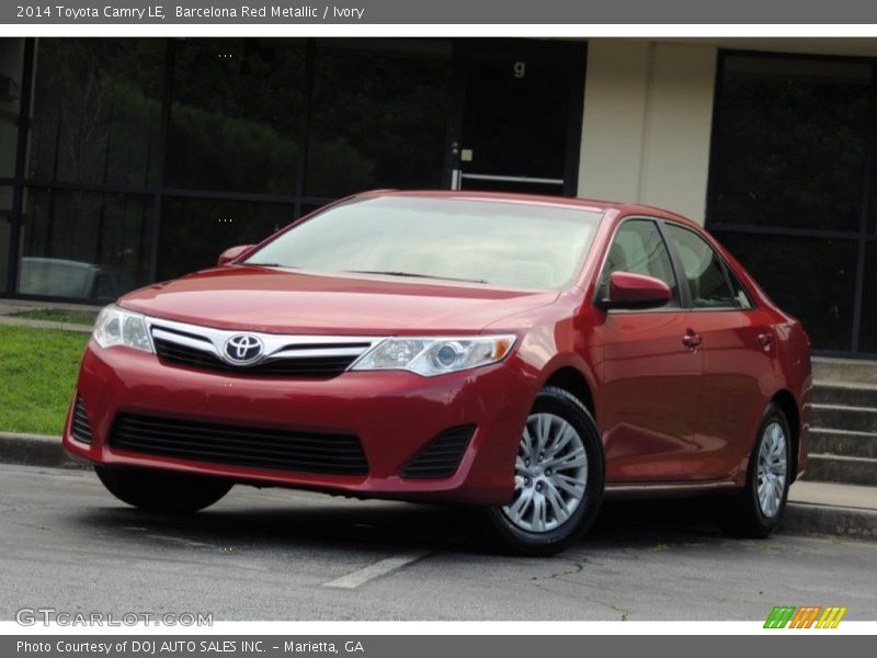 Barcelona Red Metallic / Ivory 2014 Toyota Camry LE