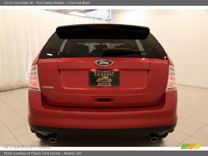Red Candy Metallic / Charcoal Black 2010 Ford Edge SE