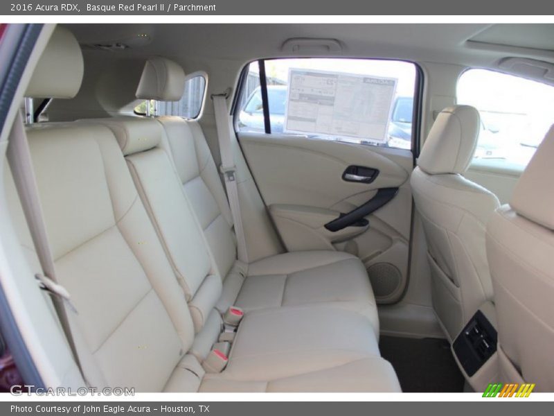Rear Seat of 2016 RDX 