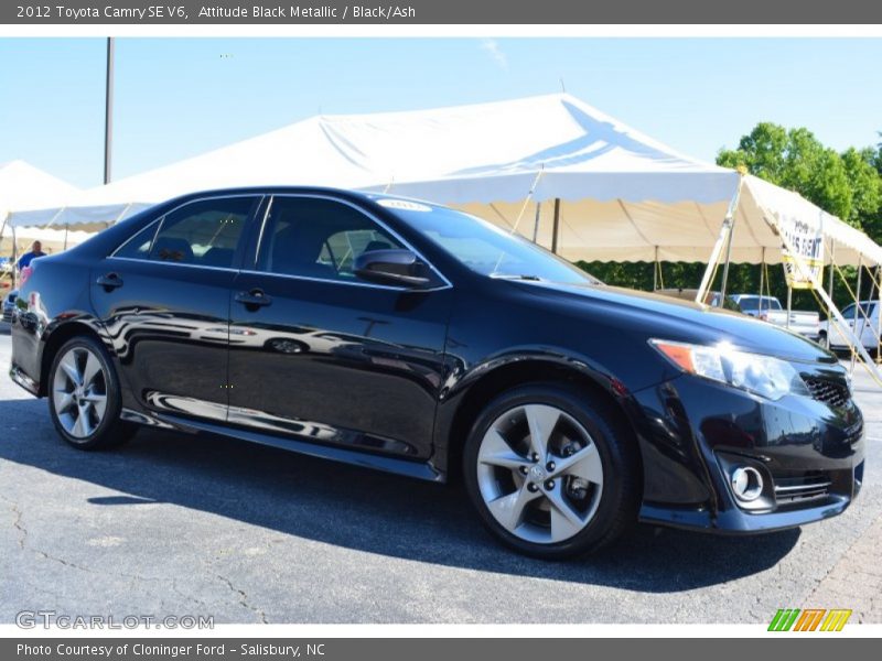 Attitude Black Metallic / Black/Ash 2012 Toyota Camry SE V6