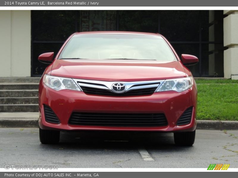 Barcelona Red Metallic / Ivory 2014 Toyota Camry LE
