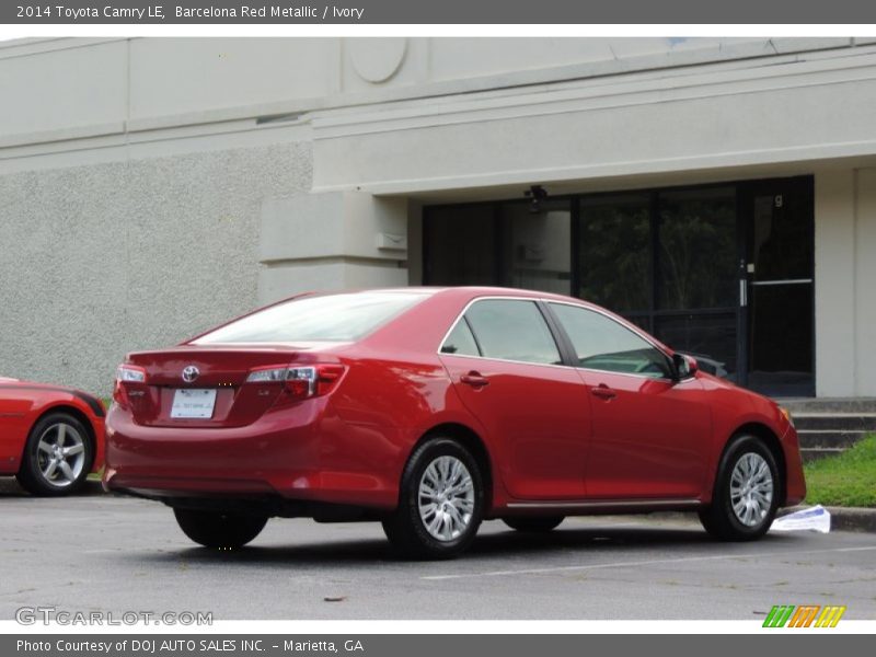 Barcelona Red Metallic / Ivory 2014 Toyota Camry LE
