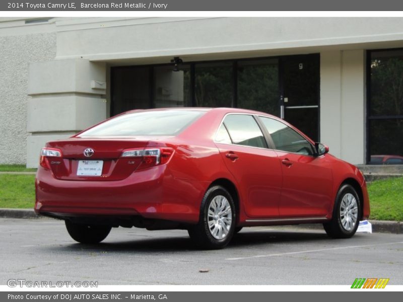 Barcelona Red Metallic / Ivory 2014 Toyota Camry LE