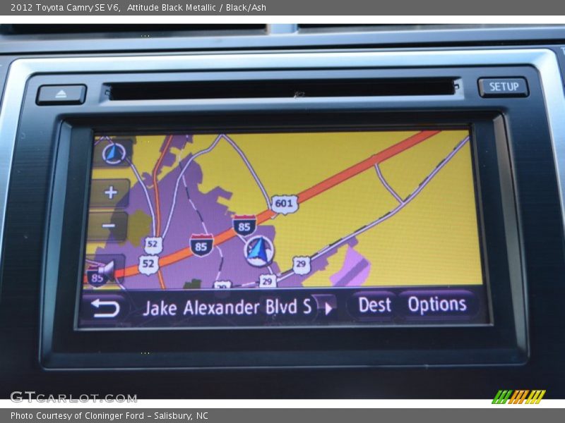 Attitude Black Metallic / Black/Ash 2012 Toyota Camry SE V6