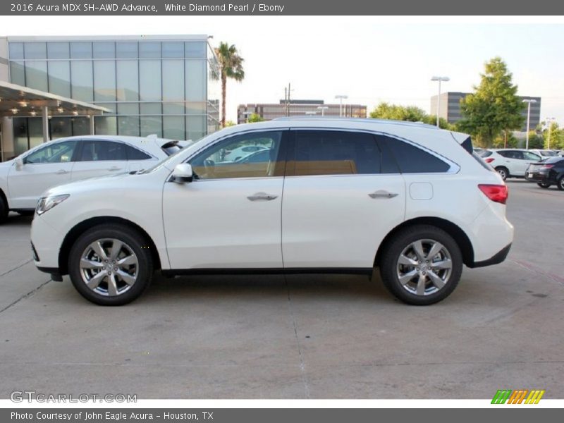White Diamond Pearl / Ebony 2016 Acura MDX SH-AWD Advance