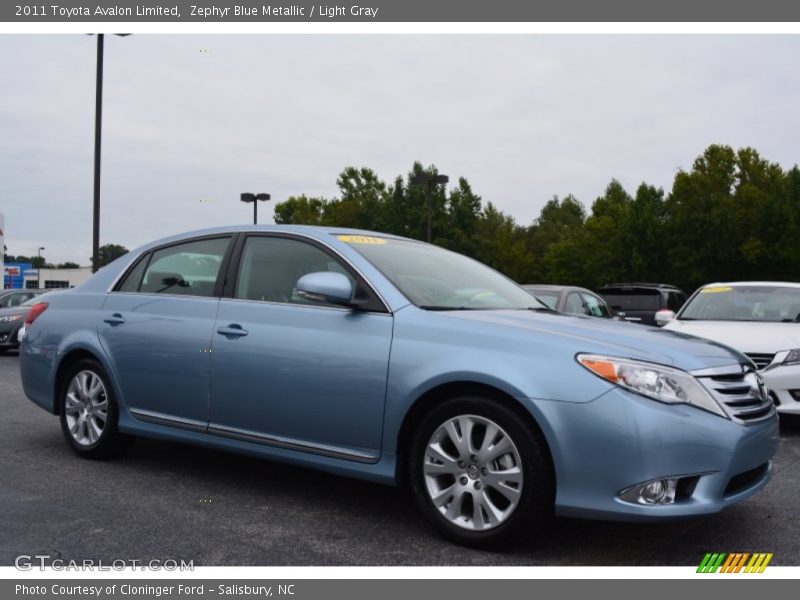 Zephyr Blue Metallic / Light Gray 2011 Toyota Avalon Limited