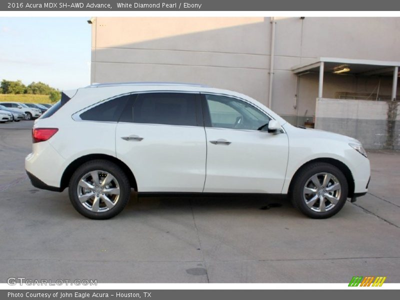 White Diamond Pearl / Ebony 2016 Acura MDX SH-AWD Advance