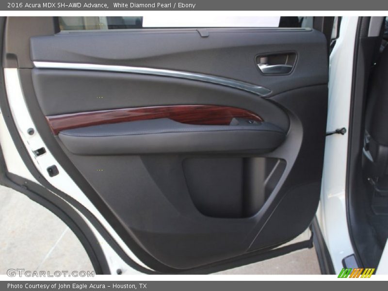 White Diamond Pearl / Ebony 2016 Acura MDX SH-AWD Advance