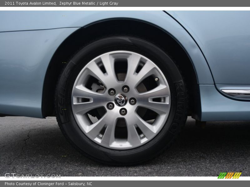 Zephyr Blue Metallic / Light Gray 2011 Toyota Avalon Limited