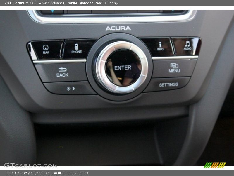 White Diamond Pearl / Ebony 2016 Acura MDX SH-AWD Advance