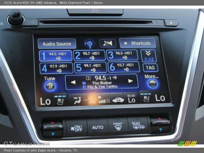 White Diamond Pearl / Ebony 2016 Acura MDX SH-AWD Advance