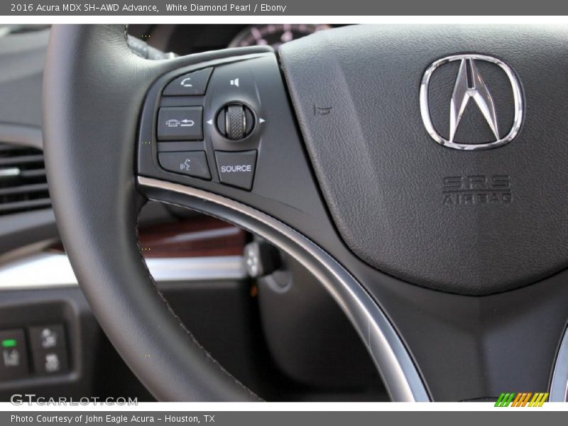 White Diamond Pearl / Ebony 2016 Acura MDX SH-AWD Advance