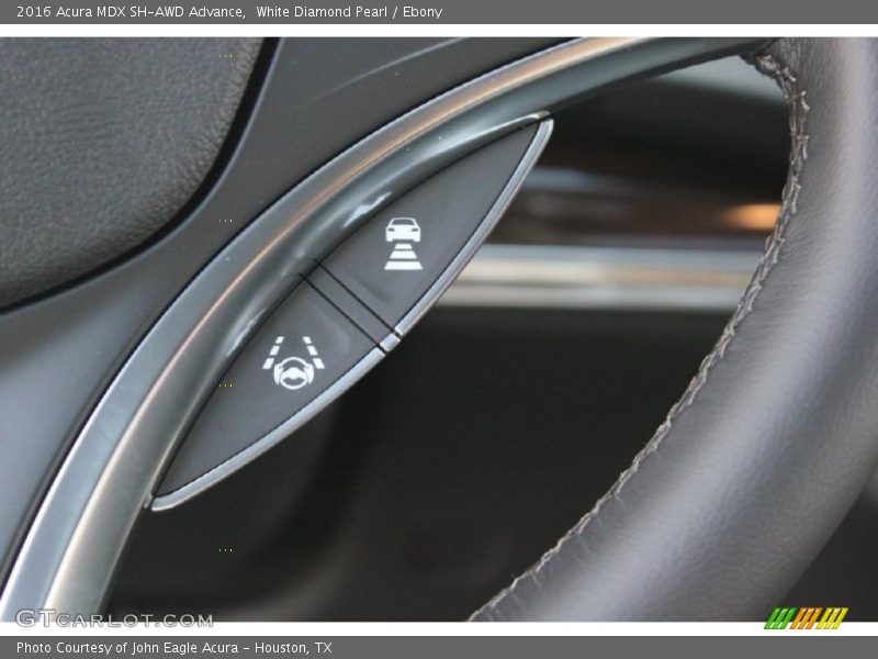 White Diamond Pearl / Ebony 2016 Acura MDX SH-AWD Advance