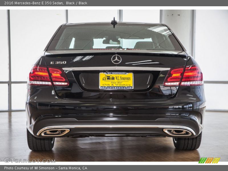 Black / Black 2016 Mercedes-Benz E 350 Sedan