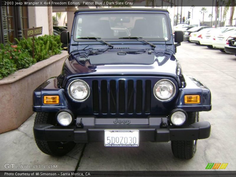Patriot Blue / Dark Slate Gray 2003 Jeep Wrangler X 4x4 Freedom Edition