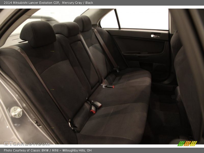 Mercury Gray / Black 2014 Mitsubishi Lancer Evolution GSR