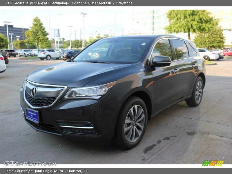Graphite Luster Metallic / Graystone 2016 Acura MDX SH-AWD Technology