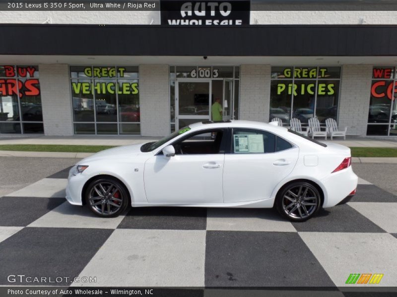 Ultra White / Rioja Red 2015 Lexus IS 350 F Sport