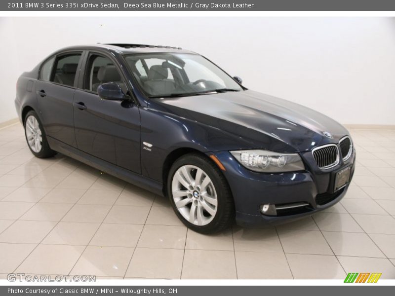 Deep Sea Blue Metallic / Gray Dakota Leather 2011 BMW 3 Series 335i xDrive Sedan