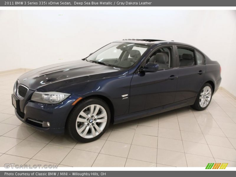 Deep Sea Blue Metallic / Gray Dakota Leather 2011 BMW 3 Series 335i xDrive Sedan