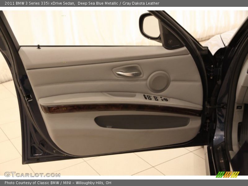 Deep Sea Blue Metallic / Gray Dakota Leather 2011 BMW 3 Series 335i xDrive Sedan