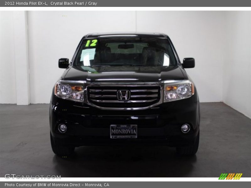 Crystal Black Pearl / Gray 2012 Honda Pilot EX-L