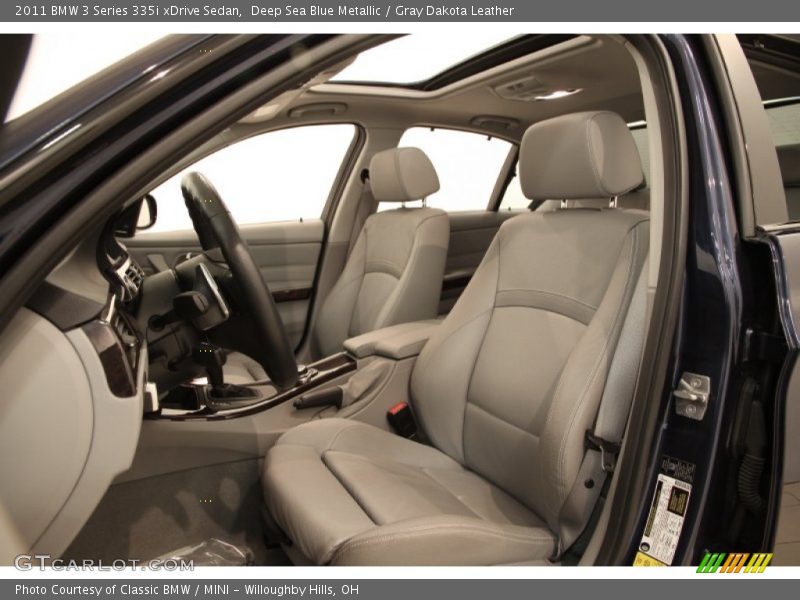 Deep Sea Blue Metallic / Gray Dakota Leather 2011 BMW 3 Series 335i xDrive Sedan