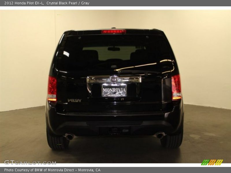 Crystal Black Pearl / Gray 2012 Honda Pilot EX-L