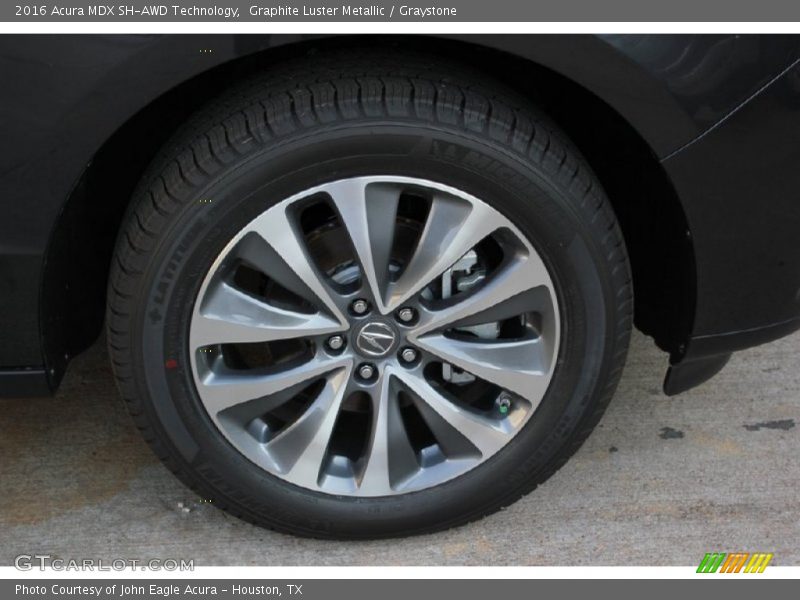 Graphite Luster Metallic / Graystone 2016 Acura MDX SH-AWD Technology
