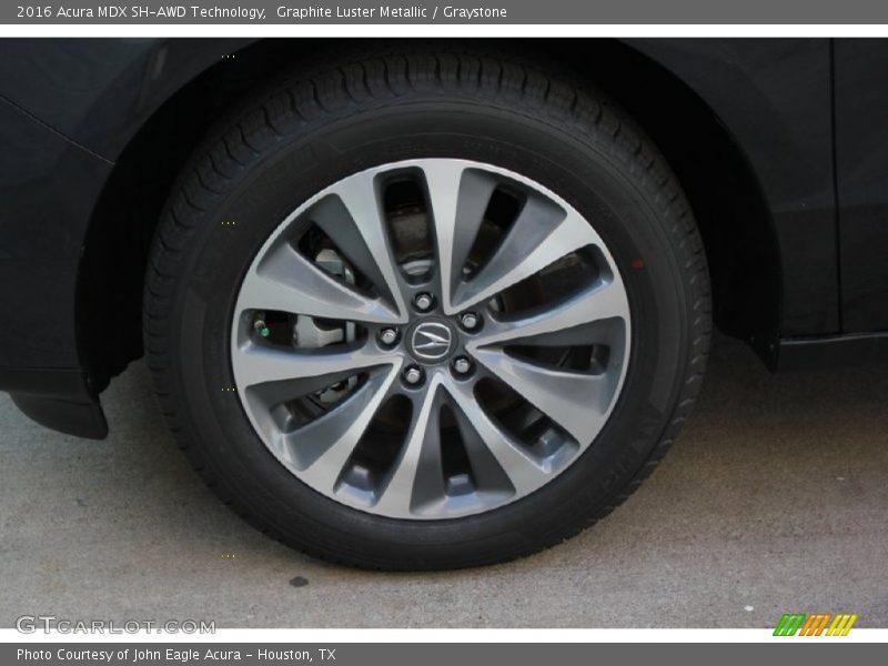Graphite Luster Metallic / Graystone 2016 Acura MDX SH-AWD Technology
