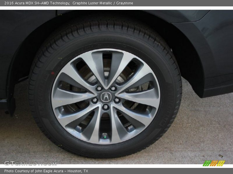 Graphite Luster Metallic / Graystone 2016 Acura MDX SH-AWD Technology