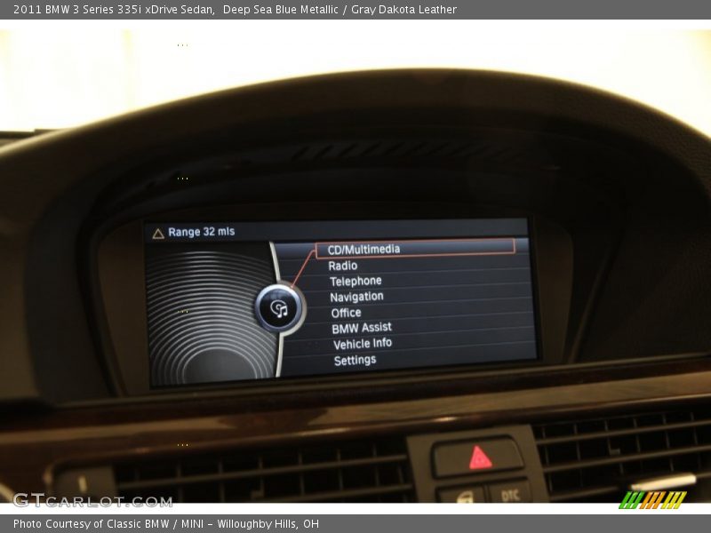 Deep Sea Blue Metallic / Gray Dakota Leather 2011 BMW 3 Series 335i xDrive Sedan