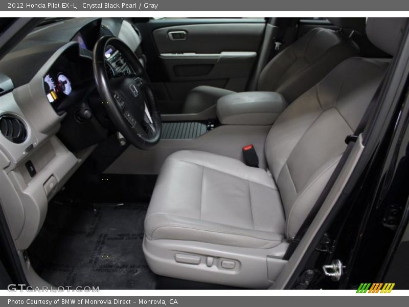 Crystal Black Pearl / Gray 2012 Honda Pilot EX-L