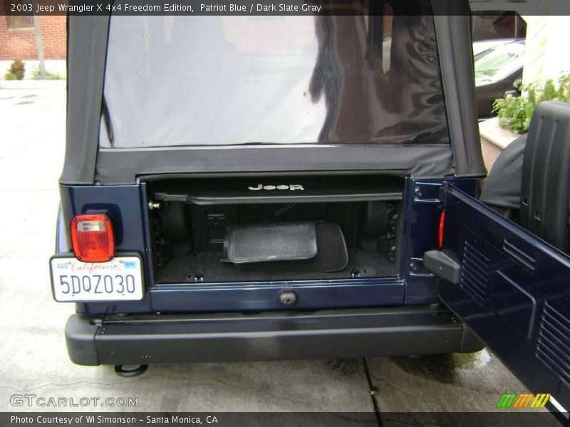 Patriot Blue / Dark Slate Gray 2003 Jeep Wrangler X 4x4 Freedom Edition