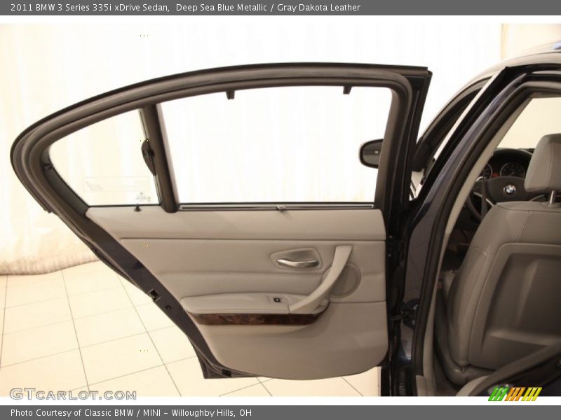 Deep Sea Blue Metallic / Gray Dakota Leather 2011 BMW 3 Series 335i xDrive Sedan
