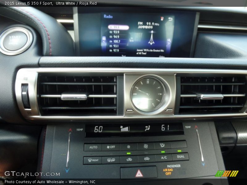 Controls of 2015 IS 350 F Sport