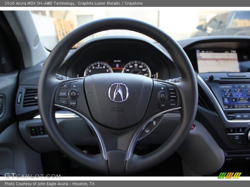 Graphite Luster Metallic / Graystone 2016 Acura MDX SH-AWD Technology