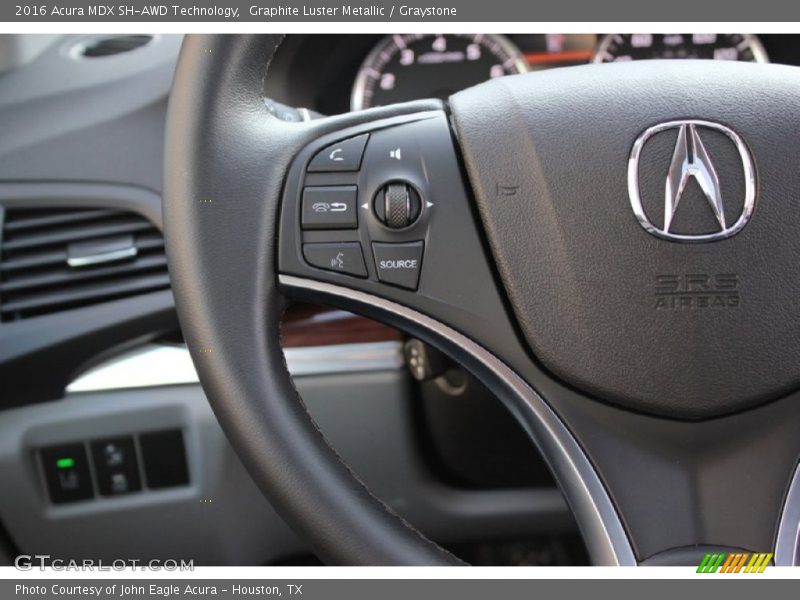 Graphite Luster Metallic / Graystone 2016 Acura MDX SH-AWD Technology